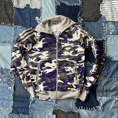 £24.40 • Buy Adidas Missy Elliot Purple Camo Track Zip Up Jacket Sz XS