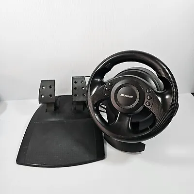 Genuine Official Microsoft  Steering Wheel & Foot Pedals - Working • $112