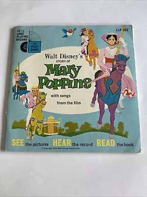 Walt Disney’s Story Of Mary Poppins 1966 Walt Disney Record (M122) • £6