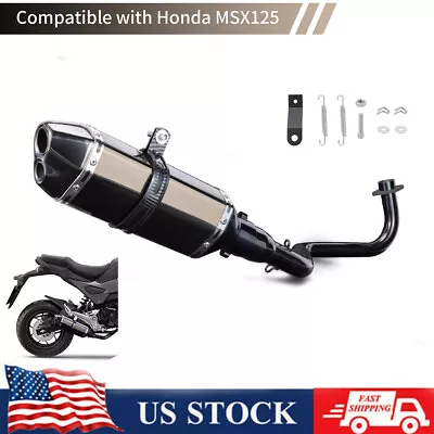 Low Mount Exhaust System Headers Muffler Pipe For Honda Grom MXS 125 2013-2024 • $92.15