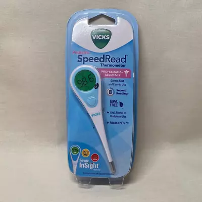 $5.99 • Buy New Vicks Pediatric SpeedRead Fever Insight Digital Thermometer V912BBUS