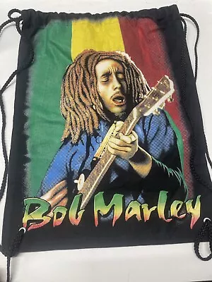 Rasta Bob Marley Drawstring Bag Knapsack Bookbag Bag Pack Jamaica Reggae • $14.95