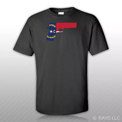 North Carolina Flag 1911 T-Shirt Tee Shirt Cotton NC 2a Gun Rights Molon Labe • $15.99