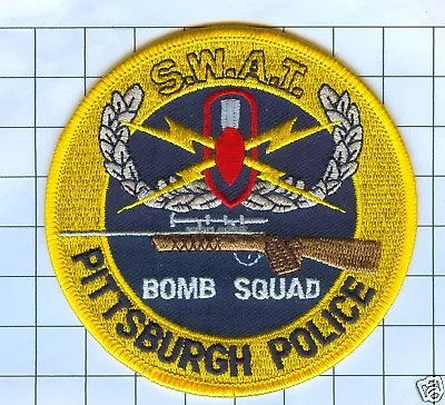 Police Patch - Pittsburgh Pa Swat Police Bomb Squad Patch • $7.25