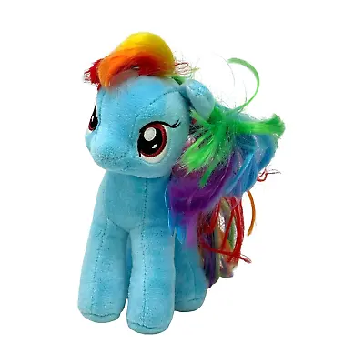 TY My Little Pony Rainbow Dash 7  Blue Plush 2014 Wings • $9.97