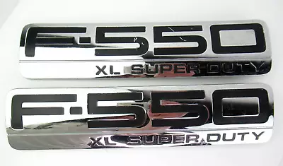 2pcs F-550 XL SUPER DUTY Emblem For 04-08 LEFT RIGHT Side Fender Nameplate • $32.99