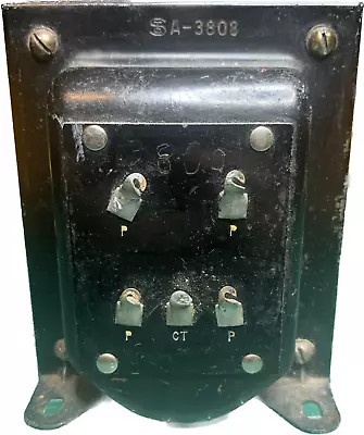 Vintage Stancor A-3808 Plate Modulation Transformer 2x 6L6 60W Universal • $86.51