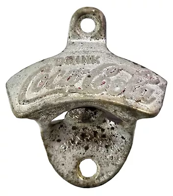 Vintage Coca Cola Wall Mount Bottle Opener Cast Metal Retro • $25