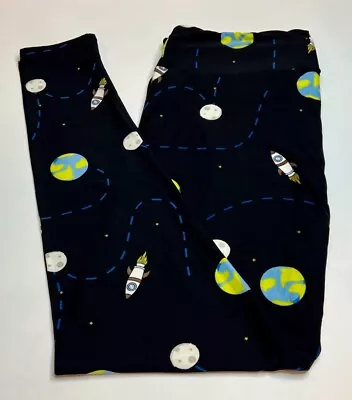 NEW LuLaRoe TC2 Leggings SPACE Galaxy MOON Spaceship Planet UFO Dream Travel Fun • $19.50