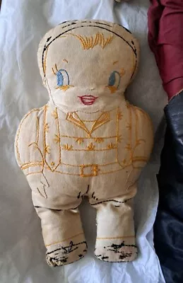 Vintage 1920s 1930s Kewpie Eye Rag Doll  • $20