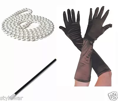 Ladies Gatsby Fancy Dress Accessories Flapper 20'S Theme Charleston Girl Costume • £6.99