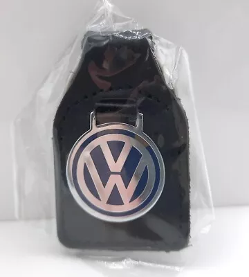 Volkswagen Logo 2  Leather Keychain Charm Japan • $10