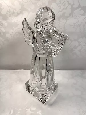 Mikasa Hearld Collection Angelic Harp Angel Figurine Full Lead Crystal • $22