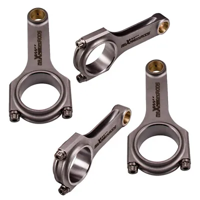 H-Beam Connecting Rods 4340 Steel 800HP For Acura Honda B18C1 B18C5 GSR Type R • $369.34