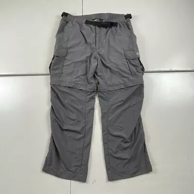 Guide Series Cargo Pants Mens Medium Gray Nylon Convertible Belt Hiking Outdoor • $24.99