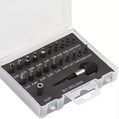 22Pcs Broken Screw Extractor Remover Set Easy Out Damaged Stripped Drill Bits • £10.98