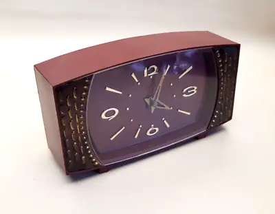  Desktop Mechanical Clock MAYAK Decorative Antique Clock Collectible USSR • $78.75
