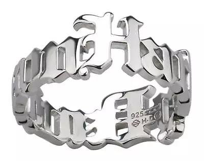 Harley-Davidson Women's Old English H-D Script Band Ring Sterling Silver • $52.95