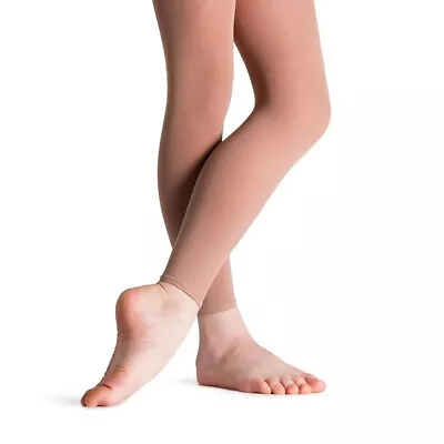£4.99 • Buy Girls & Women's Footless Dance Tights In Black Or Tan