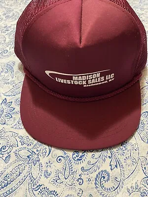 $20.99 • Buy NWT Vintage Trucker Snapback Hat Cap Madison Livestock Sales Madison KY