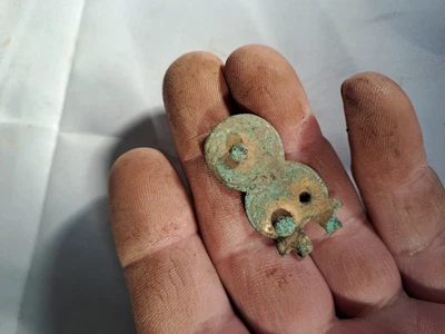 £8.95 • Buy Medieval Gilded Bronze Buckle Plate 13th-14th Century