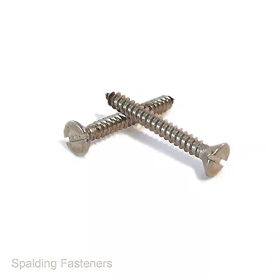 No2 No4 No6 Stainless Countersunk Slotted Self Tapping Screws Choose Your Size • £2.44