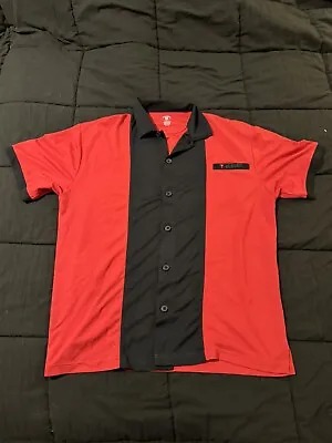 7 Eleven 7-11 Employee Work Uniform Apparel Red Black Polo Men's L • $32.99