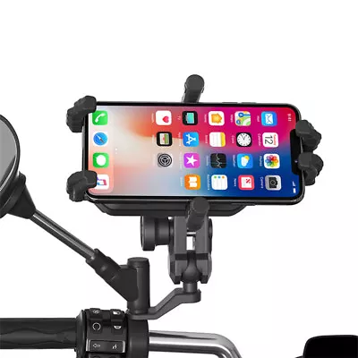 Motorcycle Bike Handlebar Phone Holder Mount Waterproof Case For Samsung IPhone • $26.18