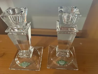 Vintage Pair Of Shannon Irish Crystal Candlesticks Candle Holder CRYSTAL 5   • $20