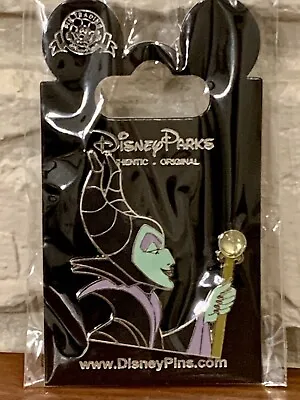 Disney Maleficent Holding Staff With Jeweled Stone Pin Rare • $23.96