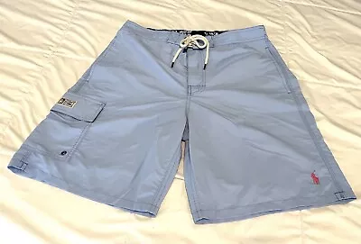 Polo Ralph Lauren Swim Trunks Men’s Medium Light Blue Lined Pockets Drawstring M • $24.99