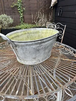 Vintage Galvanised Planter  • £30