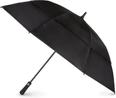 Totes Blue Line Golf Size Auto Open Vented Golf Stick Umbrella Black - 9102 • $33