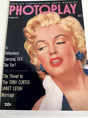 Marilyn Monroe Postcard Collectable 1980s Photoplay Magazine Cover  V4114 • $15