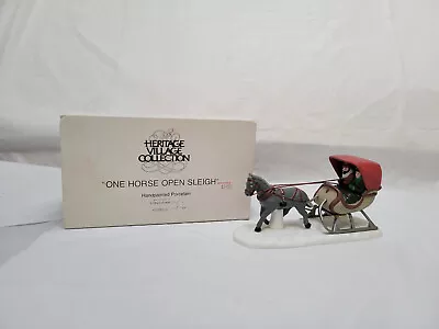 Dept 56 Heritage Village Collection 1988 One Horse Open Sleigh #5982-0 With Box • $21.24