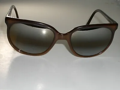 VUARNET Px 502 DOUBLE GRADIENT MIRROR BROWNISH CRYSTAL FOLDING CATS SUNGLASSES • $299.99