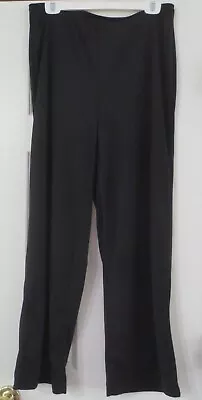 Amanda Smith Black Polyester Knit Pants Dress Slacks Size M • $7.65