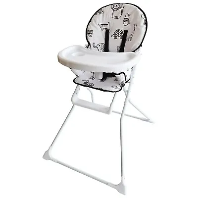 £39.99 • Buy Baby High Chair With Animal Print Padded Seat By Jane Foster