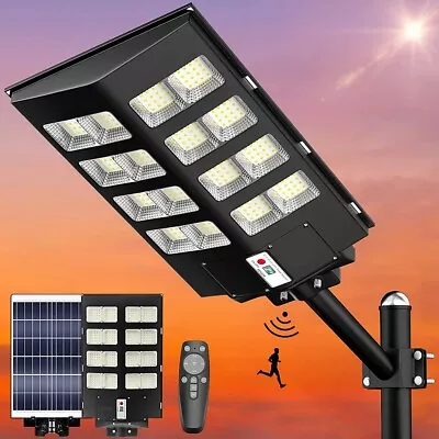 5000W Commercial Solar Street Light Motion Sensor Lamp Dusk To Dawn Road Lamp • $88.88