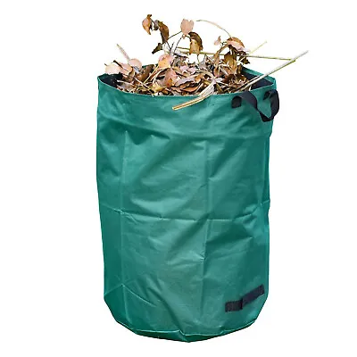 £5.89 • Buy 2x Heavy Duty Garden Waste Bags Reusable Waterproof Leave Grass Refuse Sack