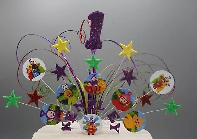 Cake Topper Stars On Wires Tele Children's TV  1st 2nd 3rd 4th 012 ANY THEME • £14.99