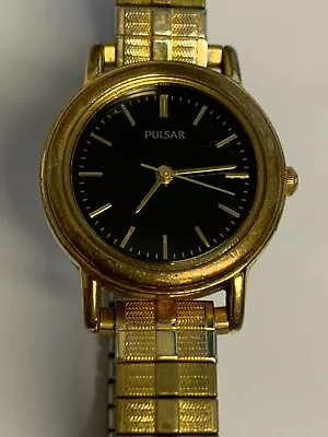 Working Vintage 1990's Ladies Gold Pulsar Quartz Watch  AE • $22