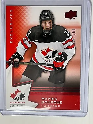 2020-21 UD Team Canada Juniors - Exclusives #79 - Mavrik Bourque /250 • $0.99