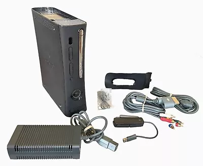 Microsoft Xbox 360 Elite 120GB Console W/ Power Supply + Cables + Dongle + USB • $85.46