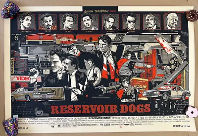 Reservoir Dogs Tyler Stout Mondo Numbered Limited Edition Art Print • $649.99