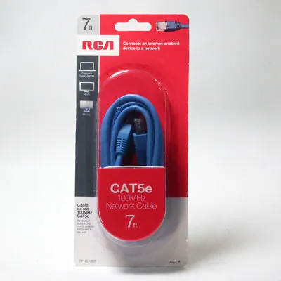 Computer RCA 7' Cat5e 100MHz Network Cable - New • $5.99