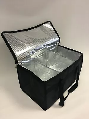 Food Delivery Bag With Dividers Hot Or Cold Takeaway Food Insulated XL Bags B20 • £15.98