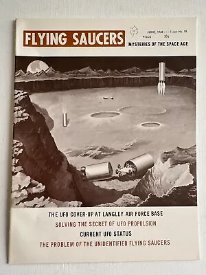 June 1968 Flying Saucers Magazine UFO Pictures And Articles- UFO Propulsion • $42