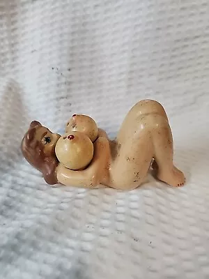 Vintage Ceramic Naked Lady BOOBS Salt & Pepper Shakers • $72