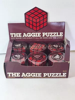 Vintage 1981 Aggie Rubix Cube Puzzle Toy Store Display With Full Novelty... • $119